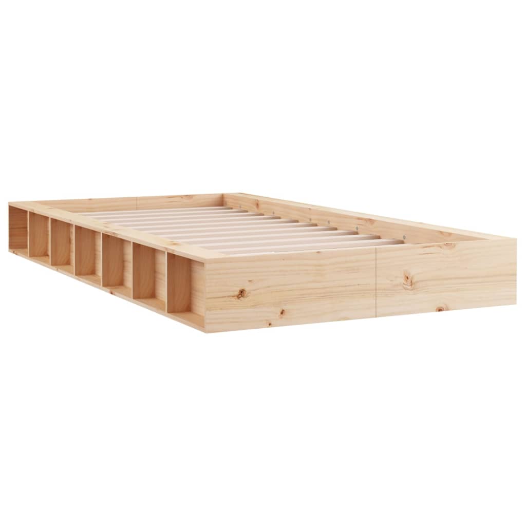 vidaXL Bedframe massief hout 100x200 cm afbeelding