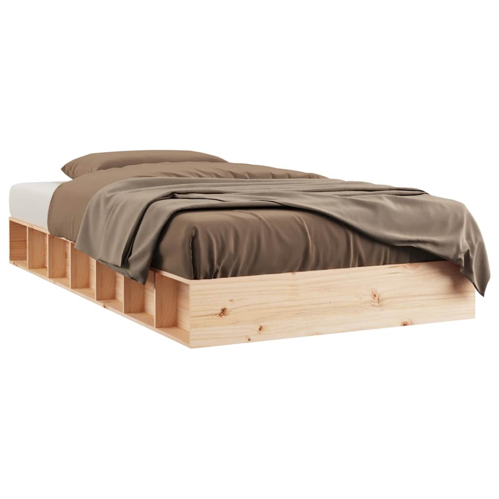 vidaXL Cadru de pat mic dublu, 120x190 cm, lemn masiv