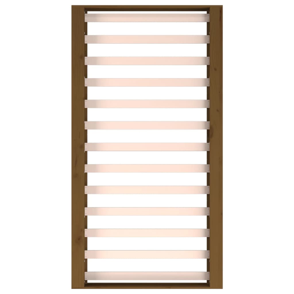 Cadru de pat mic dublu 4FT maro miere, 120x190 cm, lemn masiv