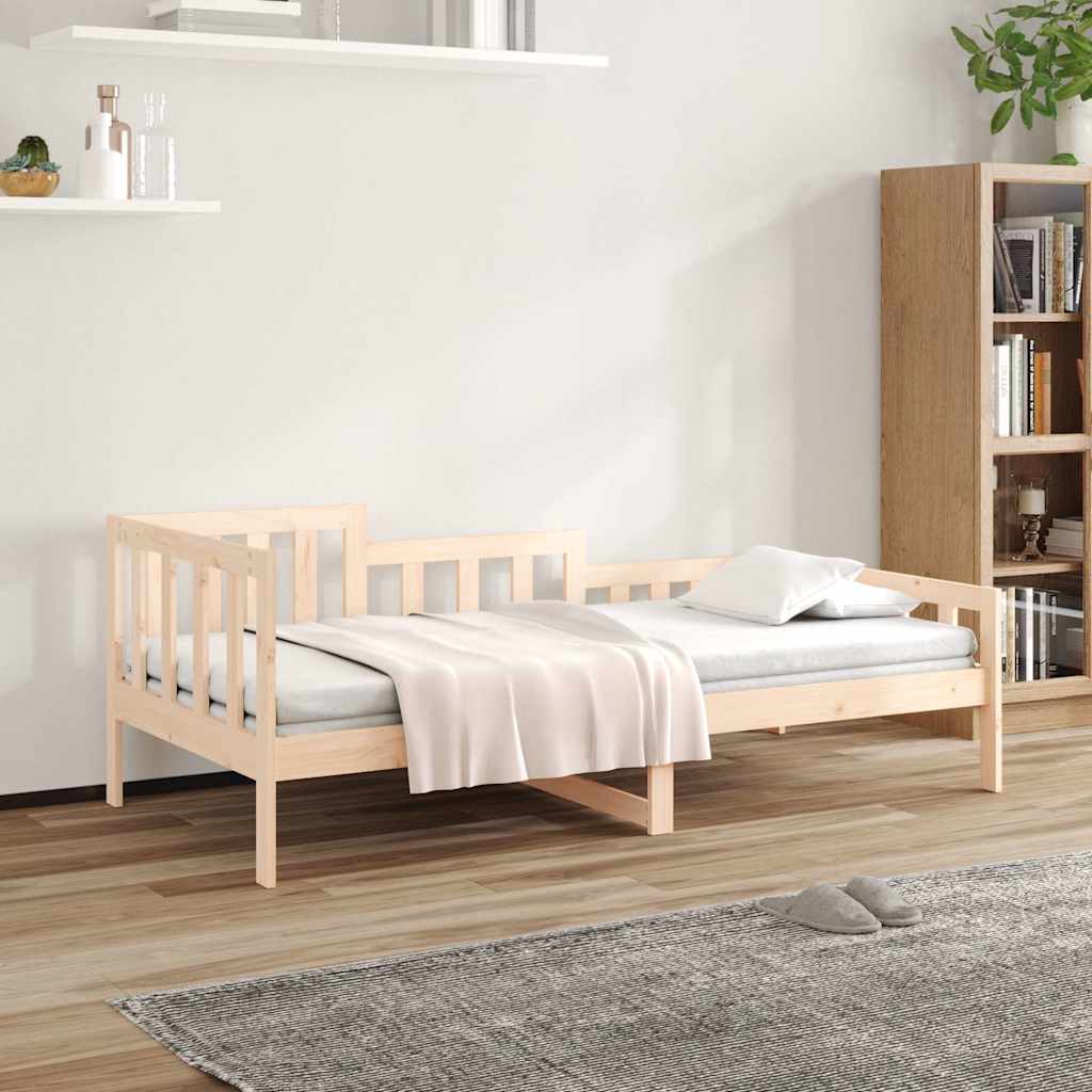 vidaXL ��ko dzienne bez materaca, 90x200 cm, lite drewno sosnowe