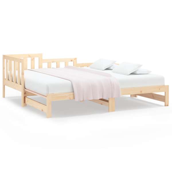 vidaXL v&auml;ljat&otilde;mmatav p&auml;evavoodi, 2 x (90x190) cm m&auml;nnipuit