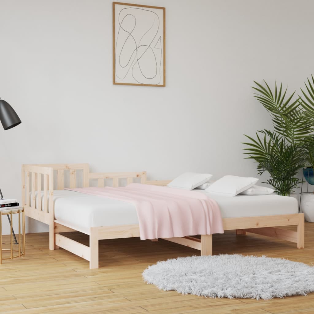 vidaXL ��ko rozsuwane, 2x(90x190) cm, lite drewno sosnowe