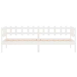 Válenda bez matrace bílá 80 x 200 cm masivní borovice - obrázek 8