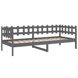 Válenda šedá 80 x 200 cm masivní borové dřevo - obrázek 7