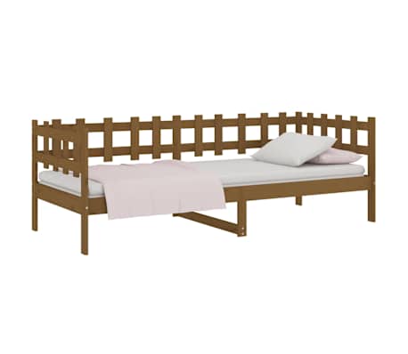 vidaXL Day Bed without Mattress Honey Brown 80x200 cm Solid Wood Pine