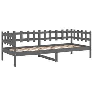 Válenda šedá 90 x 200 cm masivní borové dřevo - obrázek 7