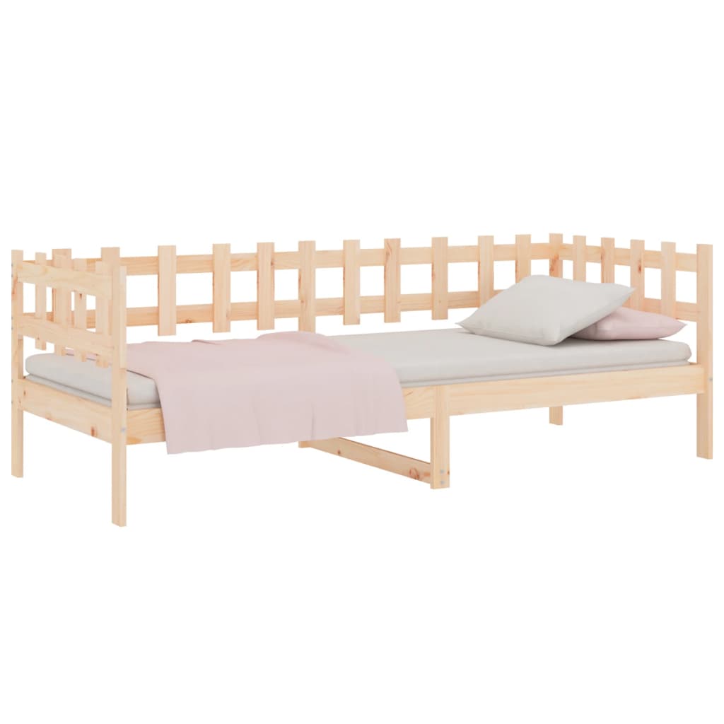 vidaXL Lit de jour sans matelas 90x190 cm bois de pin massif