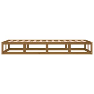 Rám postele medově hnědý 100 x 200 cm masivní dřevo - obrázek 7