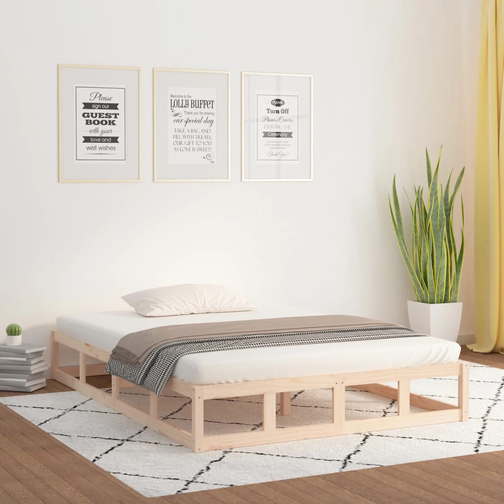 vidaXL Rám postele 160 x 200 cm masivní dřevo