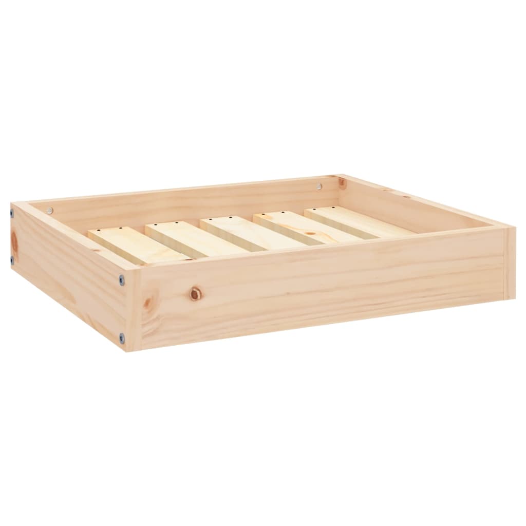 Image of vidaXL Dog Bed 51.5x44x9 cm Solid Wood Pine