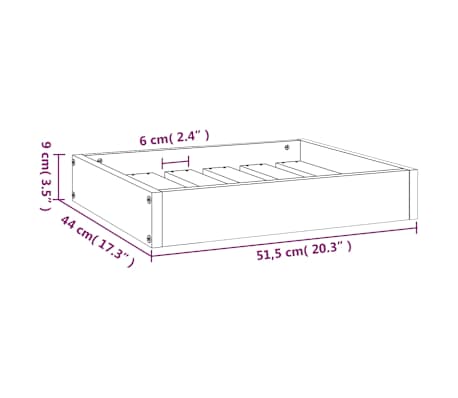 Maximum Pet Products Hundebett – Robust, Wasserdicht, Violett, Größe S (80x60x10 Cm)