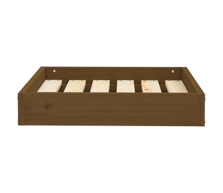 vidaXL Hondenmand 51,5x44x9 cm massief grenenhout honingbruin