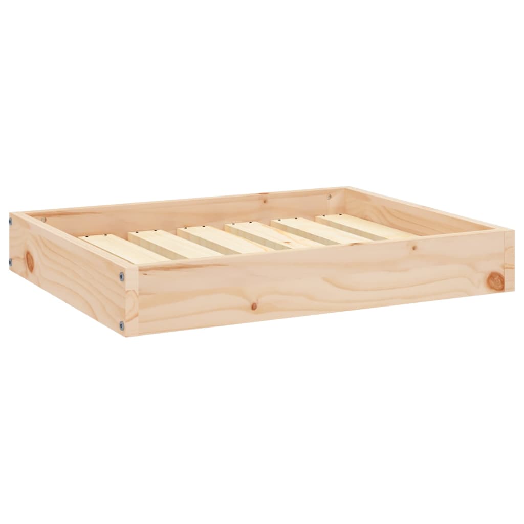 Image of vidaXL Dog Bed 61.5x49x9 cm Solid Wood Pine