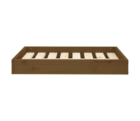 vidaXL Hundebett Honigbraun 71,5x54x9 cm Massivholz Kiefer