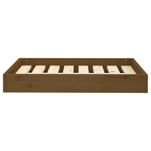 Pelíšek pro psy medově hnědý 71,5 x 54 x 9 cm masivní borovice - obrázek 3