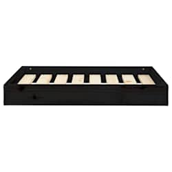 vidaXL Lit pour chien Noir 71,5x54x9 cm Bois de pin solide