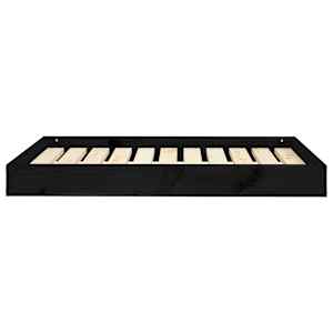 vidaXL Lit pour chien Noir 91,5x64x9 cm Bois de pin solide