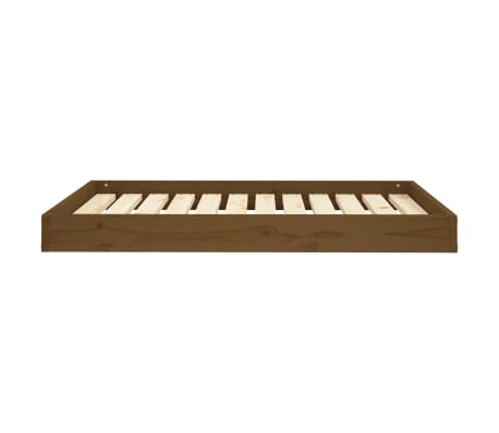 vidaXL Hondenmand 101,5x74x9 cm massief grenenhout honingbruin