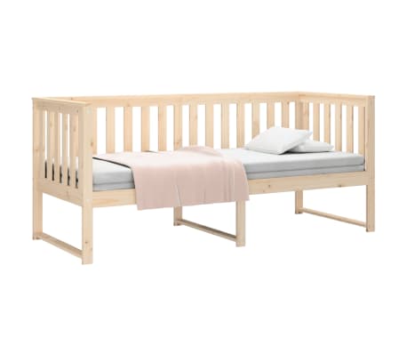 vidaXL Lit de jour sans matelas 75x190 cm bois de pin massif