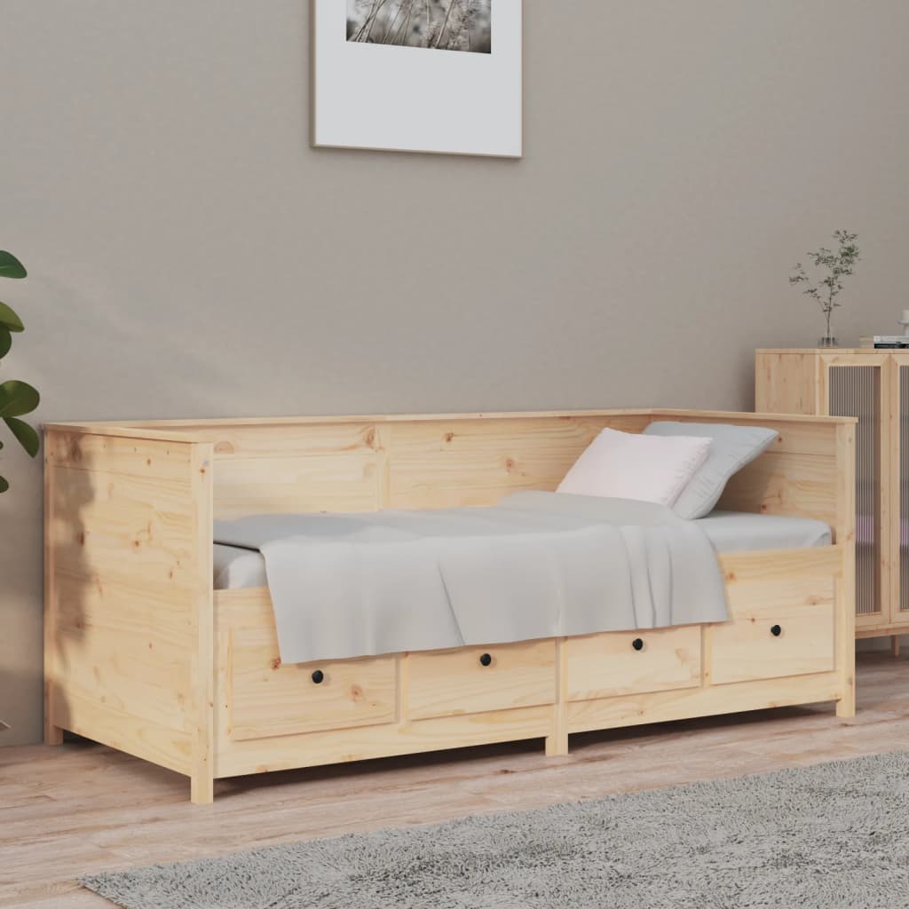 vidaXL ��ko dzienne bez materaca, 90x190 cm, lite drewno sosnowe