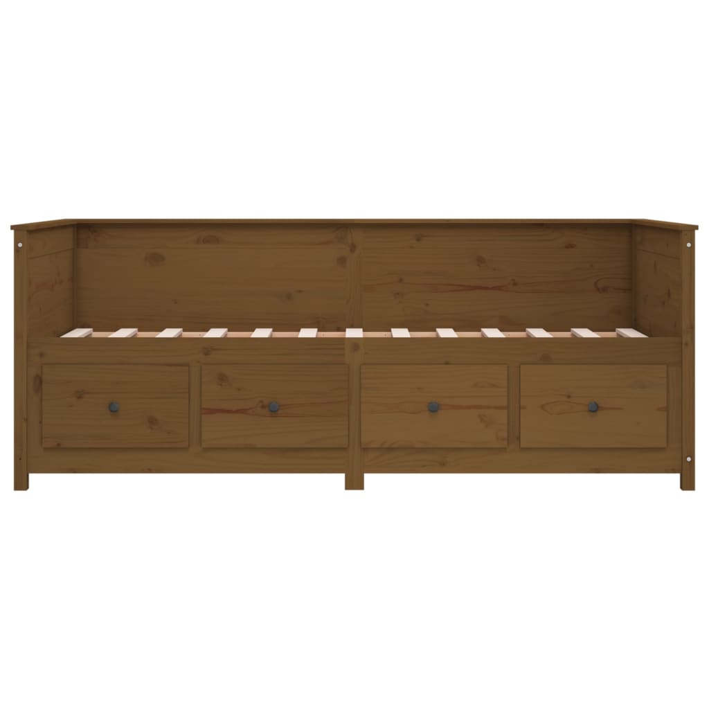 Day Bed Honey Brown 75x190 Cm Solid Wood Pine VidaXL 21 width=274
