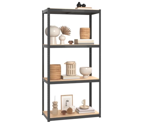 Muscle Rack URWM185BLK Étagère De Rangement En Acier Noir, 5 étagères Réglables, Capacité De 182,9 X 91,4 X 45,7 Cm (H X L X P