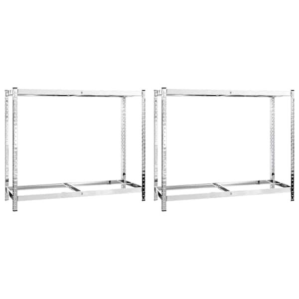 vidaXL 2-tasandilised rehviriiulid 2 tk, h&otilde;bedane, 110 x 40 x 110 cm