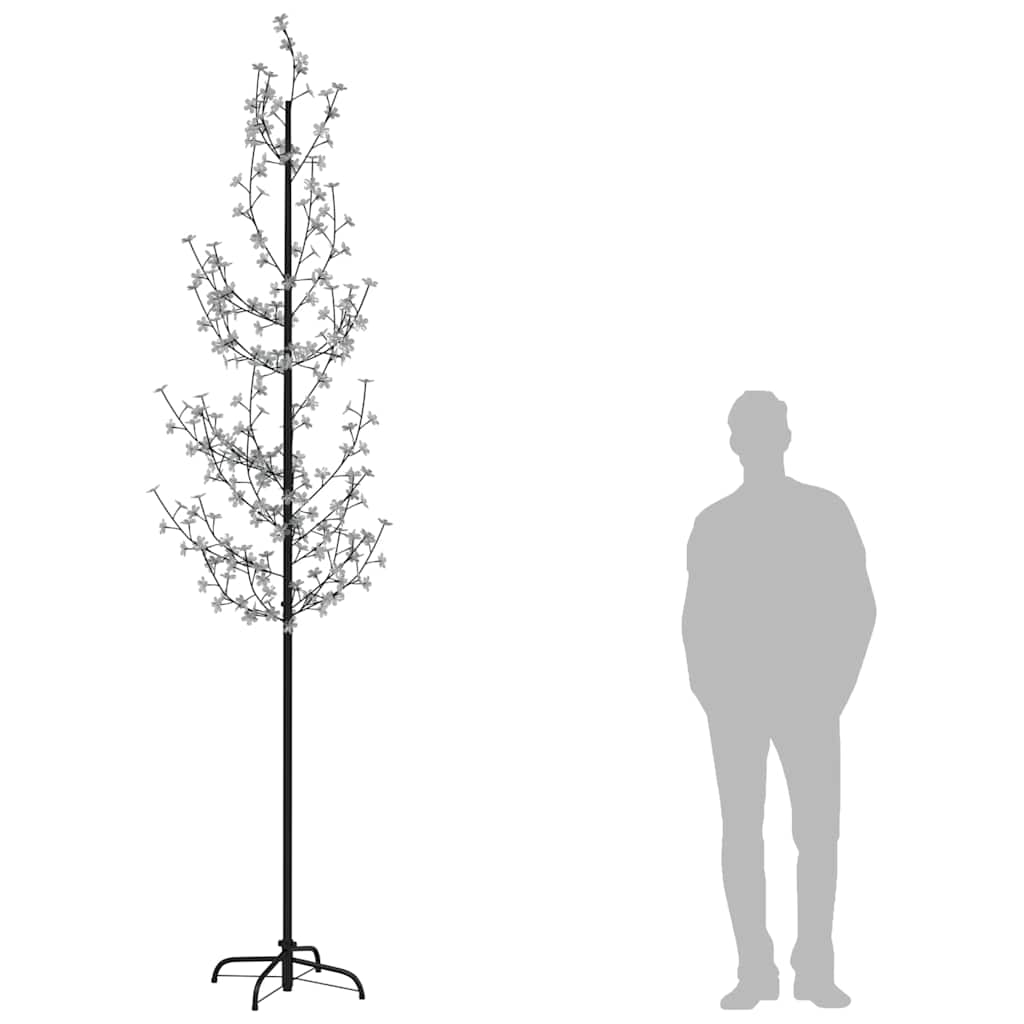 Arbre LED Fleur De Cerisier 368 LED Blanc Chaud 300 Cm Sapin De No l