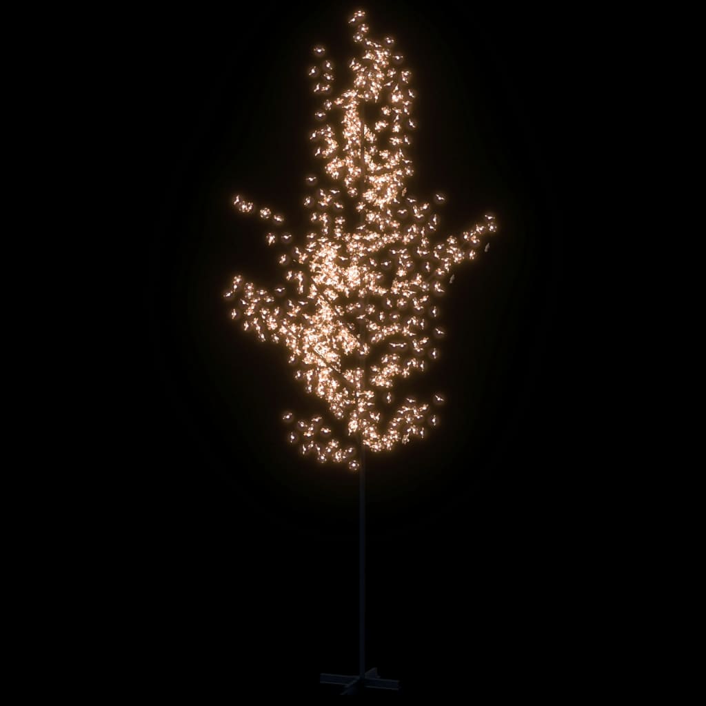 vidaXL LED-es cseresznyevirágfa 672 meleg fehér LED-del 400 cm