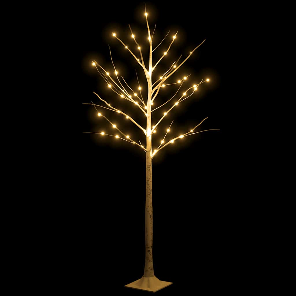 Thumbnail - vidaXL LED-Birke Warmweiß 72 LEDs 150 cm