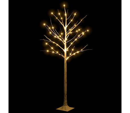 vidaXL feh&eacute;r LED-es ny&iacute;rfa 72 meleg feh&eacute;r LED-del 150 cm