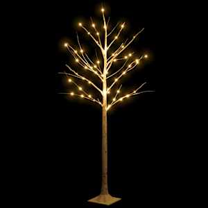 Bílá bříza 72 teplých bílých LED diod 150 cm - obrázek 3