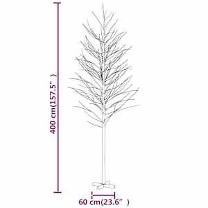 Bílá bříza 672 teplých bílých LED diod 400 cm - obrázek 8