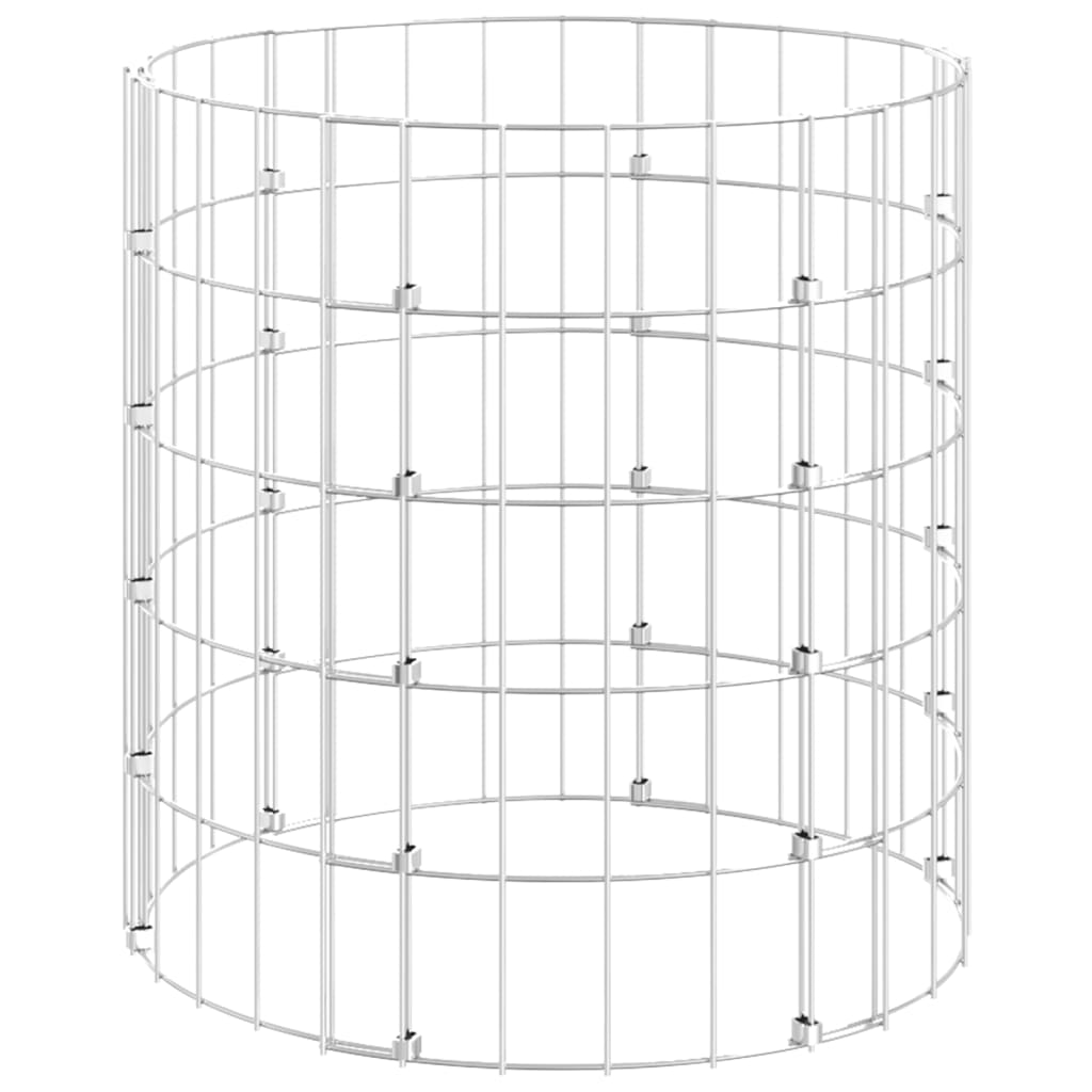 vidaXL Zahradní kompostér Ø 50 x 50 cm pozinkovaná ocel