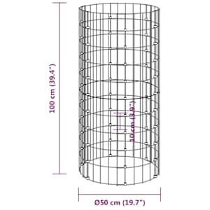 Zahradní kompostér Ø 50 x 100 cm pozinkovaná ocel - obrázek 6