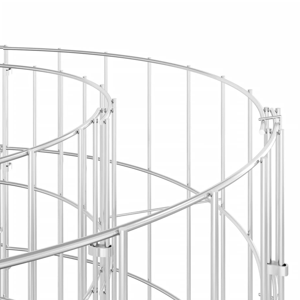 Composter Garden Outdoor Storage Recycling Compost Bin Galvanized Steel vidaXL - Picture 28 of 28