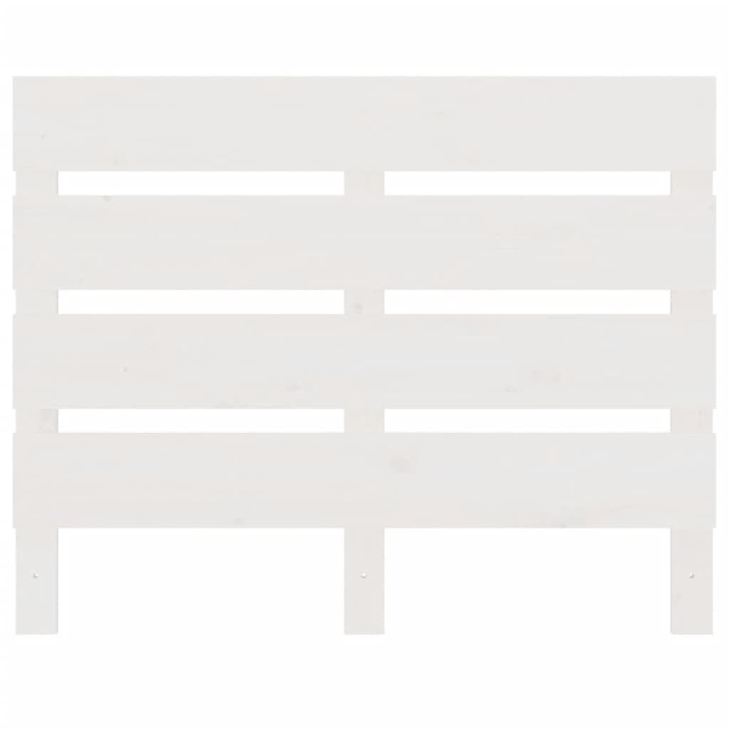 vidaXL Hoofdbord 100x3x80 cm massief grenenhout wit afbeelding