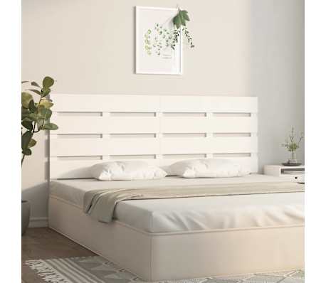 vidaXL S&auml;nggavel vit 180x3x80 cm massiv furu