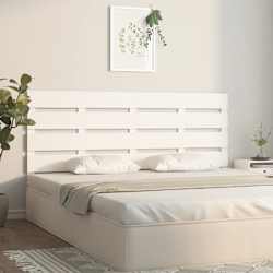 vidaXL S&auml;nggavel vit 180x3x80 cm massiv furu