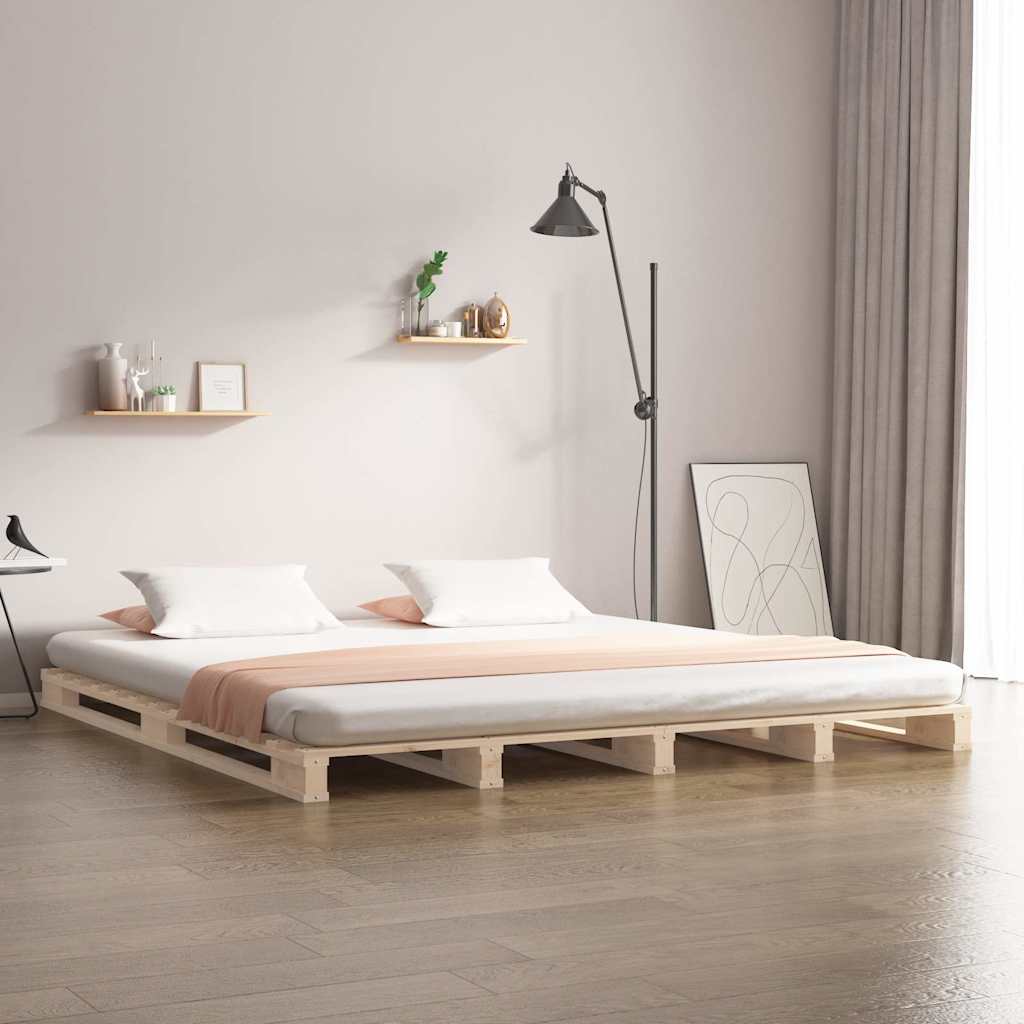 vidaXL ��ko z palet, 180x200 cm, lite drewno