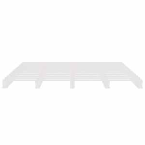 Postel z palet bílá 180 x 200 cm masivní borovice Super King - obrázek 5