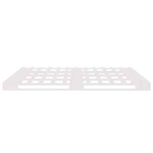 Postel z palet bílá 200 x 200 cm masivní borové dřevo - obrázek 6