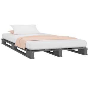 vidaXL Κρεβάτι Παλέτες 75 x 190 εκ. Μασίφ Ξύλο Πεύκου Small Single
