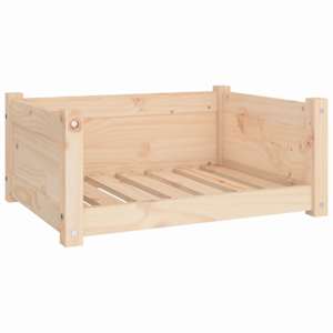 Pelíšek pro psy 65,5 x 50,5 x 28 cm masivní borovicové dřevo - obrázek 2