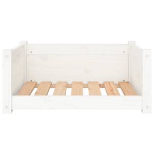 Pelíšek pro psy bílý 65,5 x 50,5 x 28 cm masivní borovicové dřevo - obrázek 5
