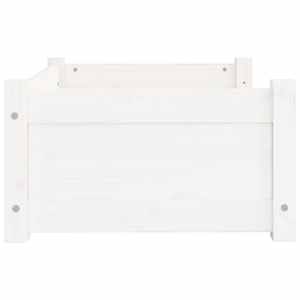Pelíšek pro psy bílý 65,5 x 50,5 x 28 cm masivní borovicové dřevo - obrázek 6