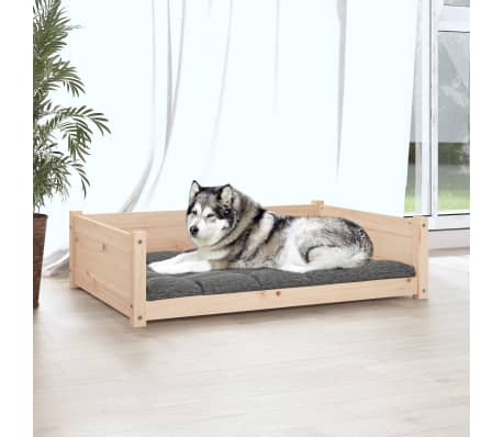 vidaXL Lit pour chien 105,5x75,5x28 cm Bois de pin solide