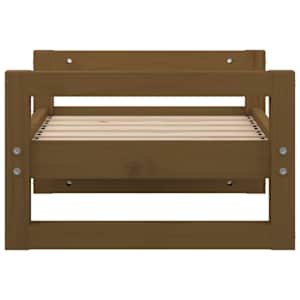 Postel pro psy medově hnědá 55,5x45,5x28 cm masivní borovice - obrázek 6