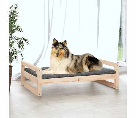 vidaXL Lova &scaron;unims, 95,5x65,5x28cm, pu&scaron;ies medienos masyvas