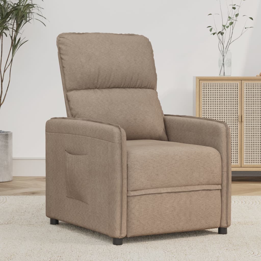 Fauteuil inclinable Taupe Tissu microfibre